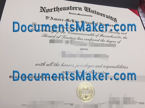 Northeastern University fake degree certificate documents maker